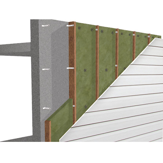 Panneau roulé laine de verre Murs URSA Thermocoustic 6 x 0,6 m Ép. 10 cm R. 2,85 m².K/W