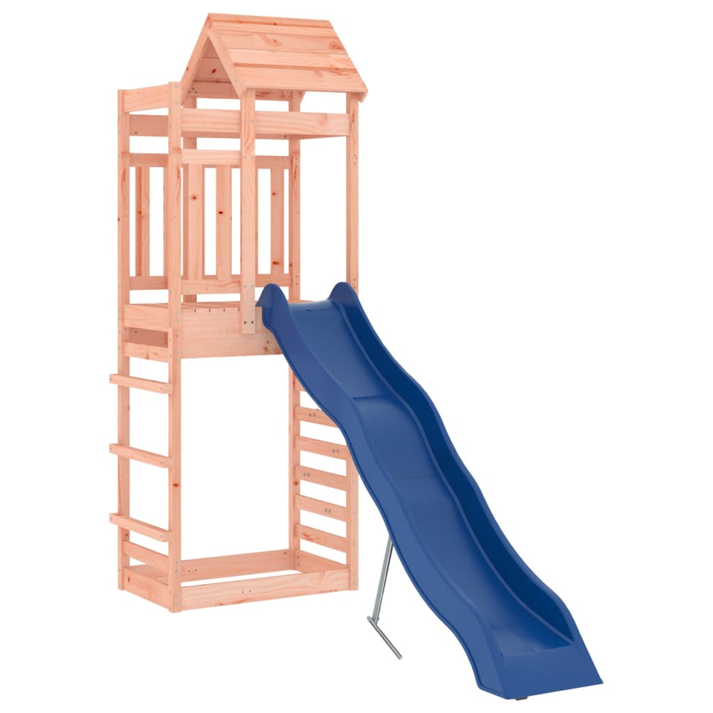 Aire de jeux d'extérieur balançoires toboggan portiques robuste jeux jardin 237 x 90 x 239 cm bois massif de douglas 02_00050