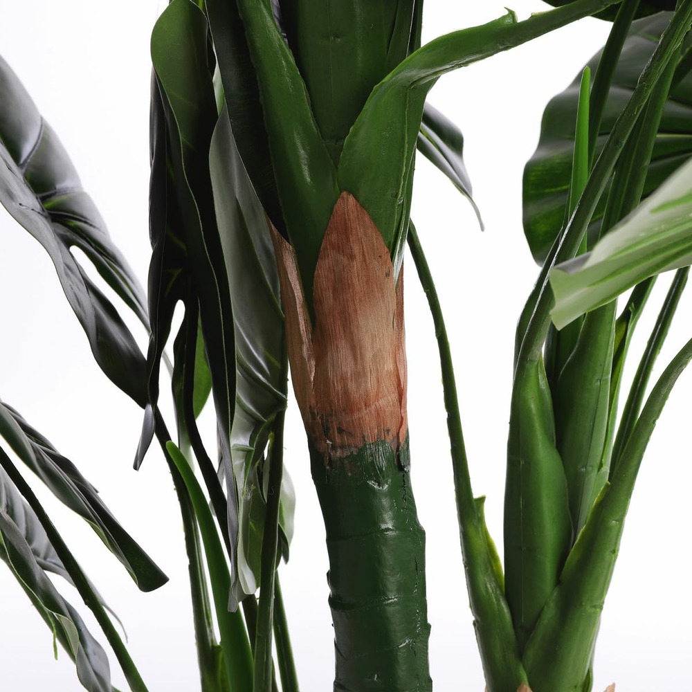 Mica decorations plante artificielle taro - 60x60x120 cm - pe - vert
