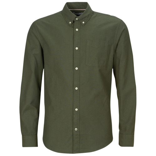 Jack & Jones - JJEOXFORD SHIRT LS - Kaki