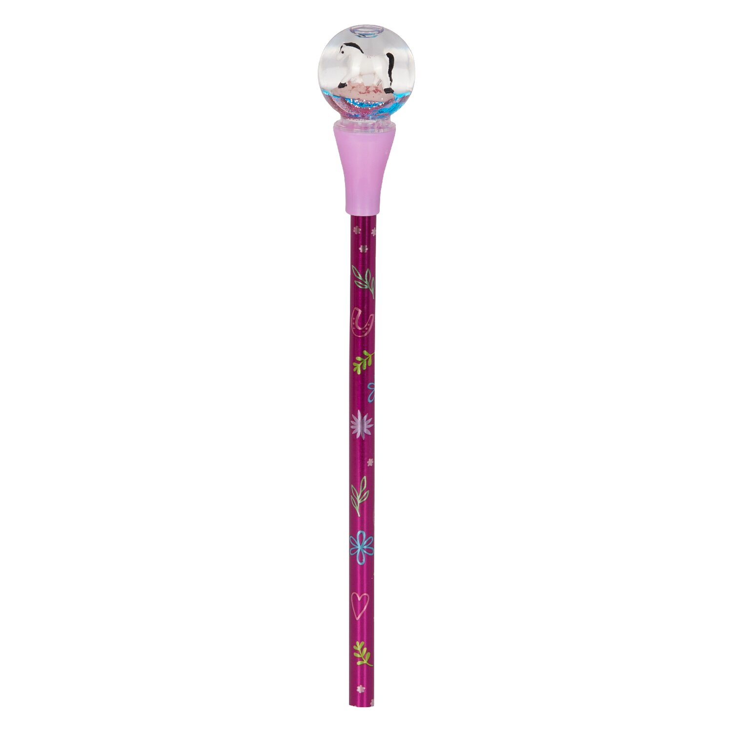 DIE SPIEGELBURG Glitzerkugel-Stift Pferdefreunde -