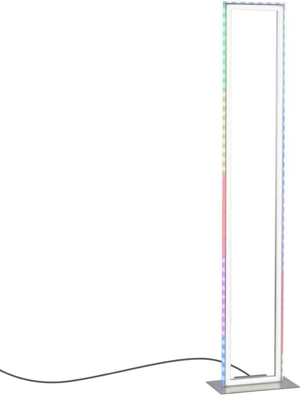 Just Light Stehlampe Stehleuchte Wohnzimmerlampe dimmbar Fernbedienung RGB LED H 120 cm