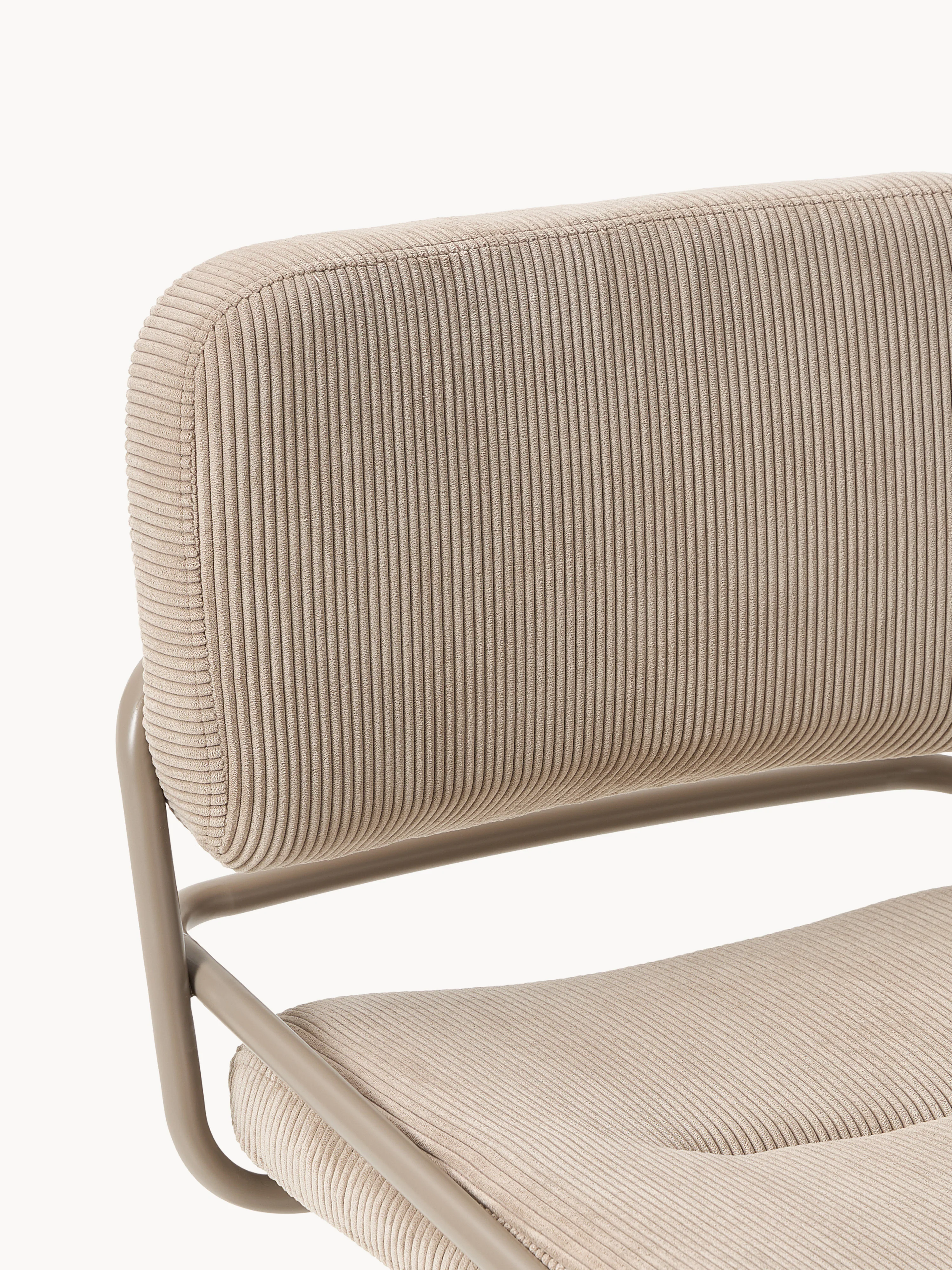 Cantilever stoel Don van corduroy