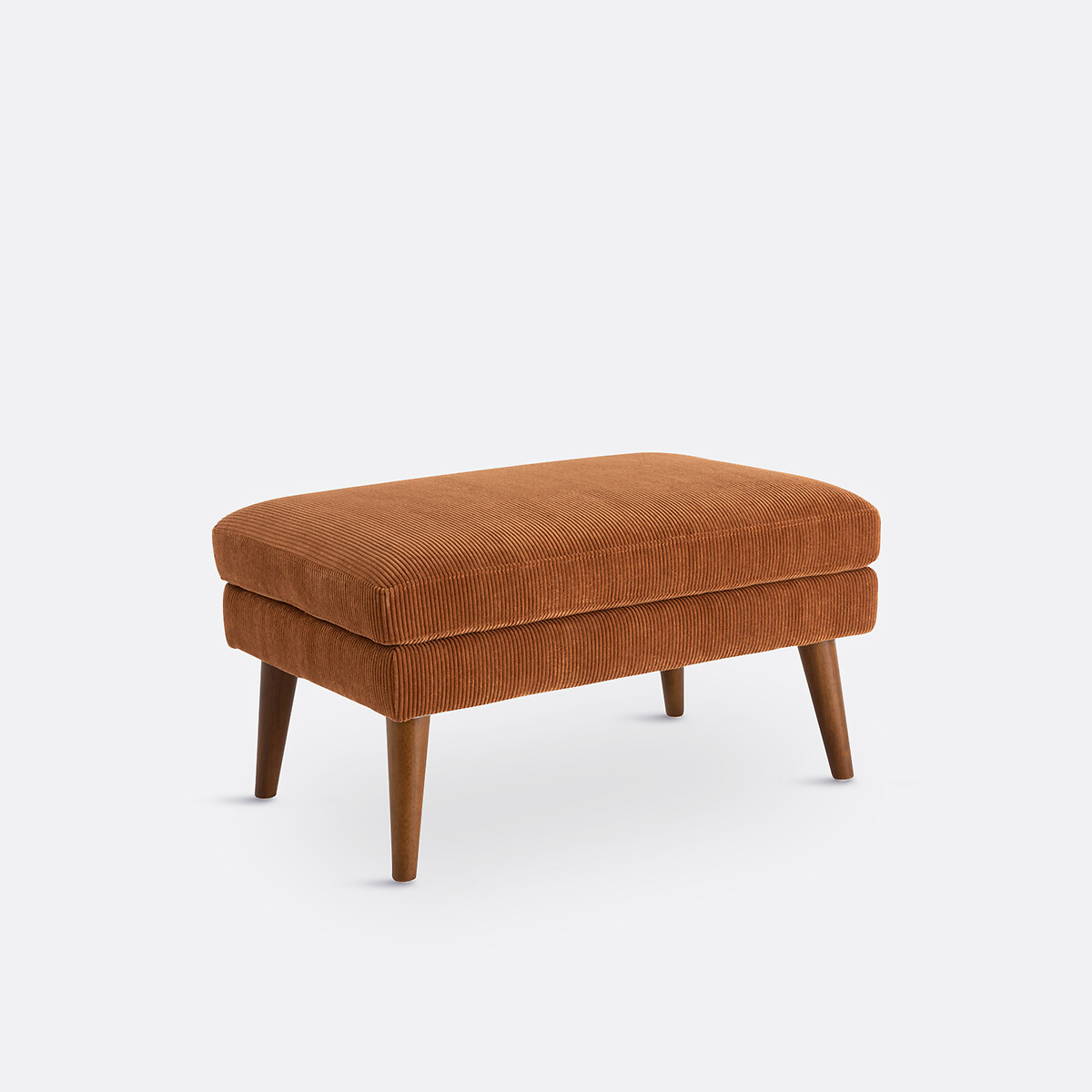 LA REDOUTE INTERIEURS<br>Puff com nervuras de veludo, Séméon