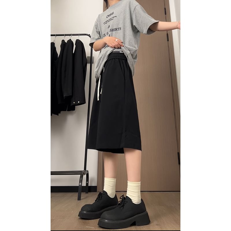 Posive - Bermudashorts met trekkoord in de taille