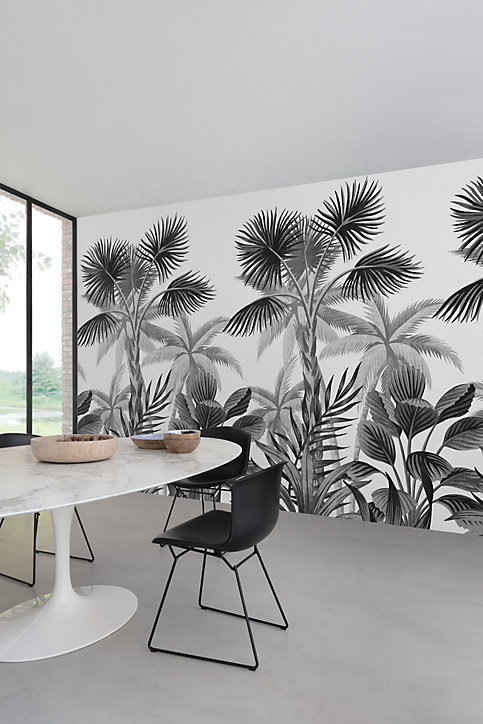 Papier peint panoramique Grandeco graphic jungle L.280 x l.159 cm