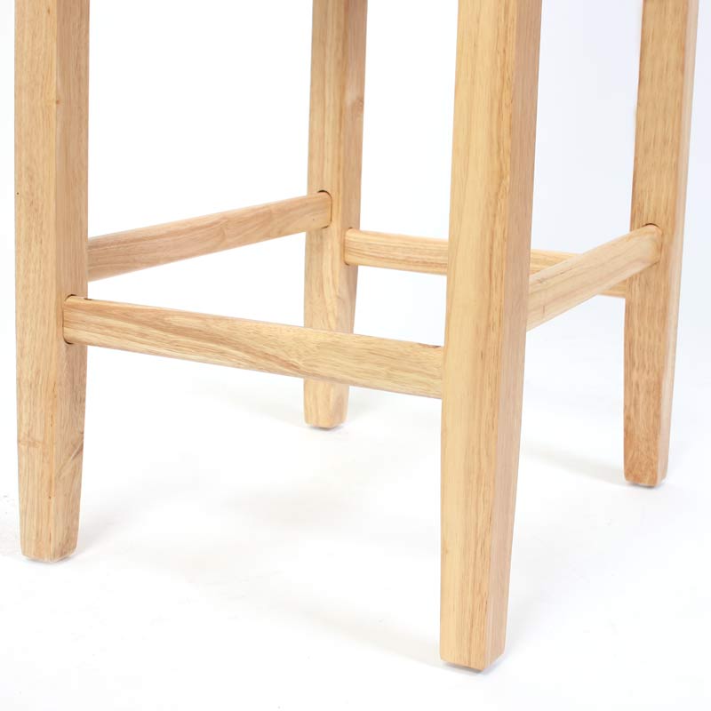 2er-Set Barhocker Cesena Leder ~ braun, helle Füße