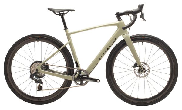 Gravel Bike Riverside GCR Sram Force etap AXS 12V Reynolds ATR 700mm Beige