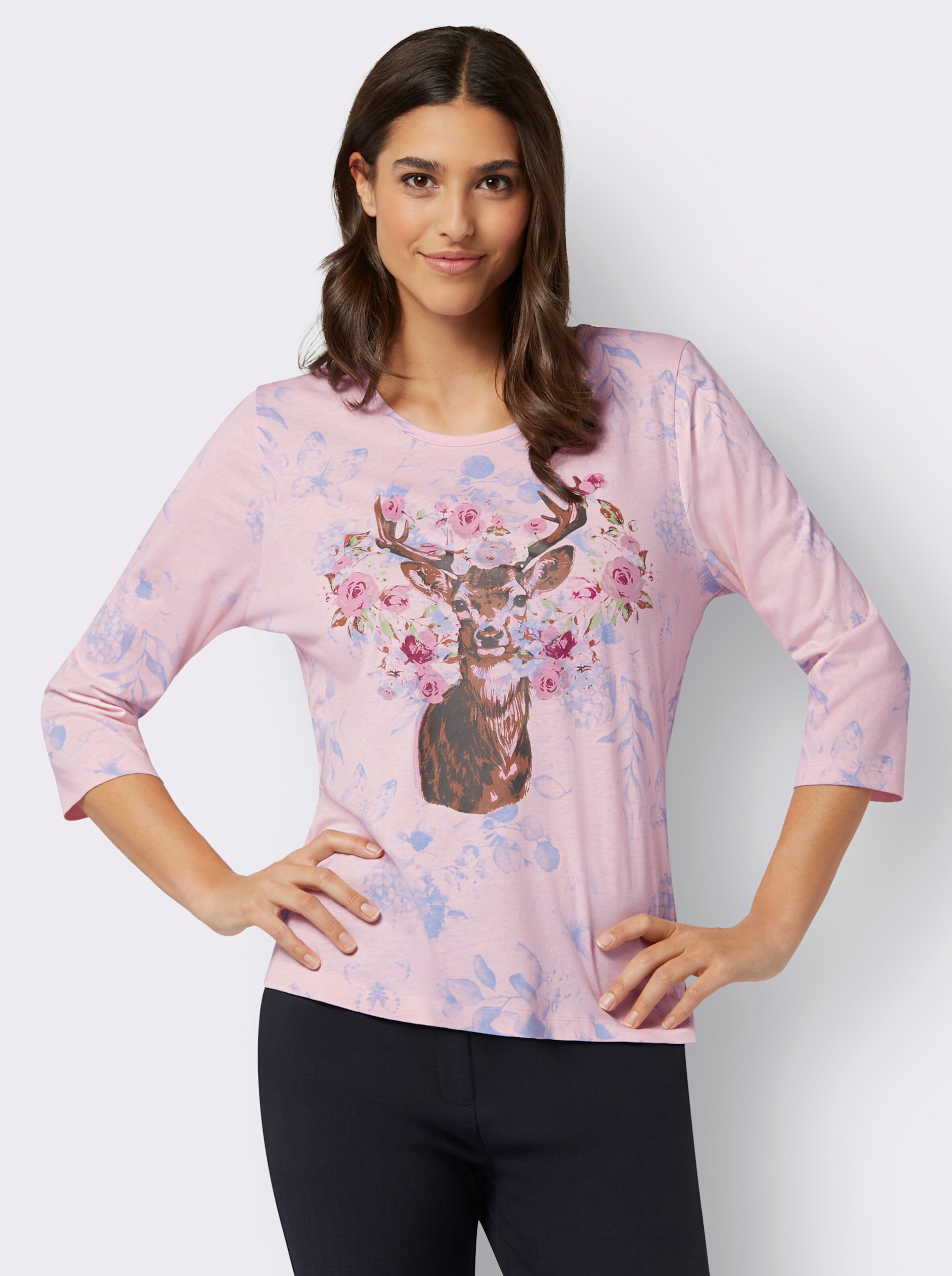 34-Arm-Shirt im Landhaus-Stil