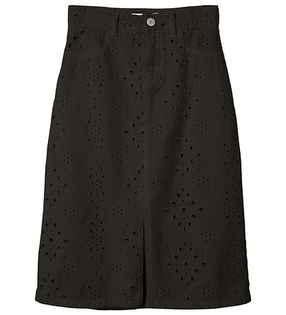 Name It Rock - Twill - NkfNinna - Schwarz m. Lochmuster