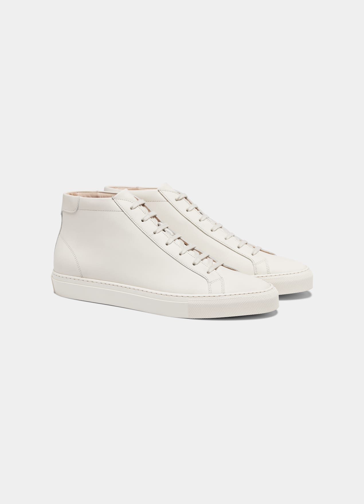 Sneakers montantes blanc cassé