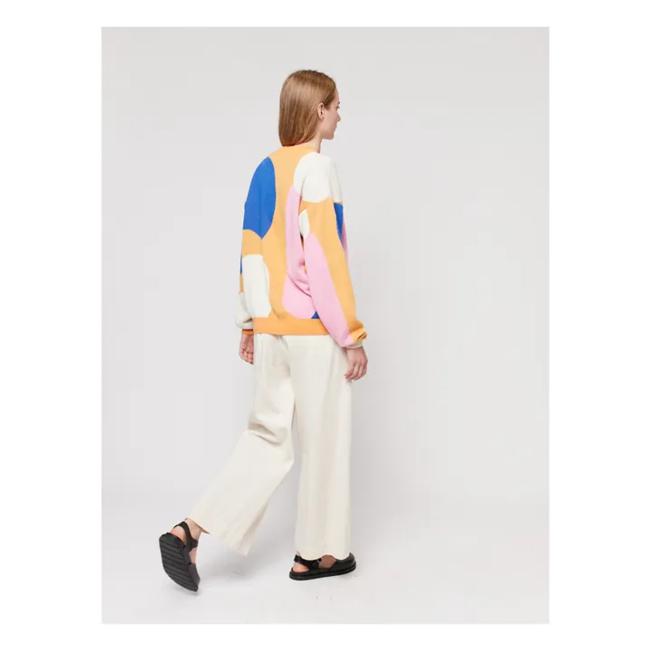 Bobo Choses Pull Jacquard Patch - Collection Femme  | Orange