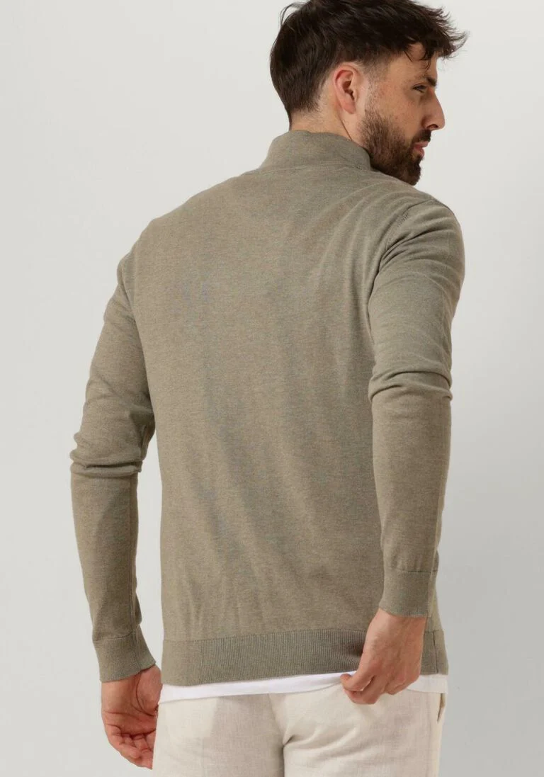 SELECTED HOMME groene selected homme trui slhberg half zip cardigan noos