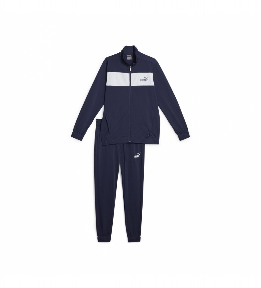 Conjunto de treino Puma em poliéster azul-marinho