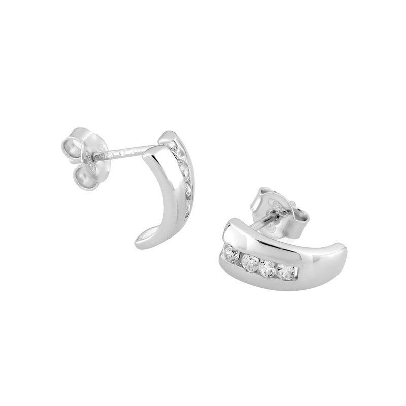 Boucles d'oreilles Femme - Oxyde de zirconium - Argent 925