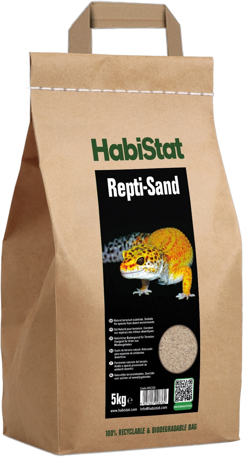 Habistat Terrarium Substraat Repti-Sand Natural 5kg