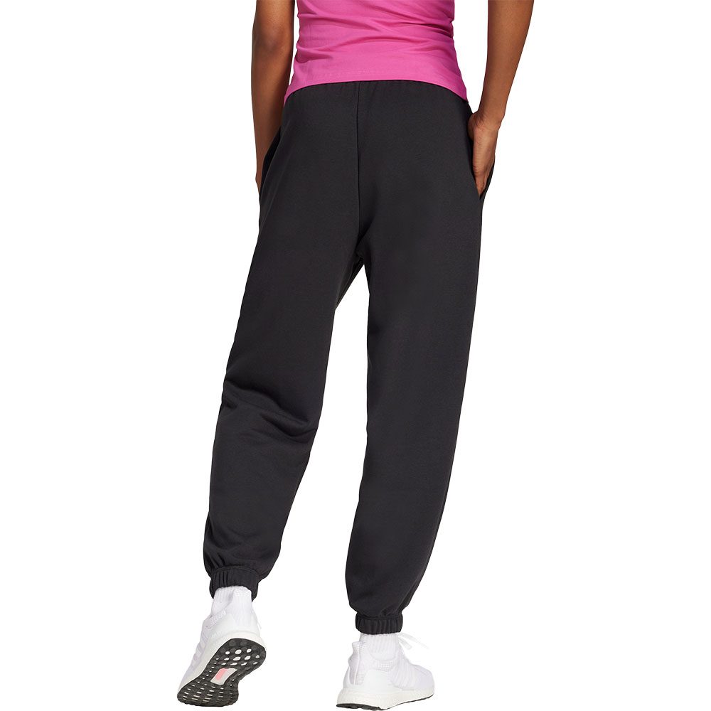 adidas Essentials Linear French Terry Cuffed Hose Damen schwarz