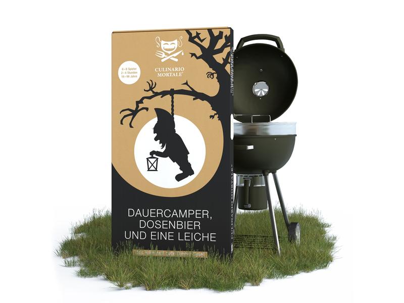 Culinario Mortale Partyspiel Dauercamper, Dosenbier und ein Krimi-Dinner-Spiel