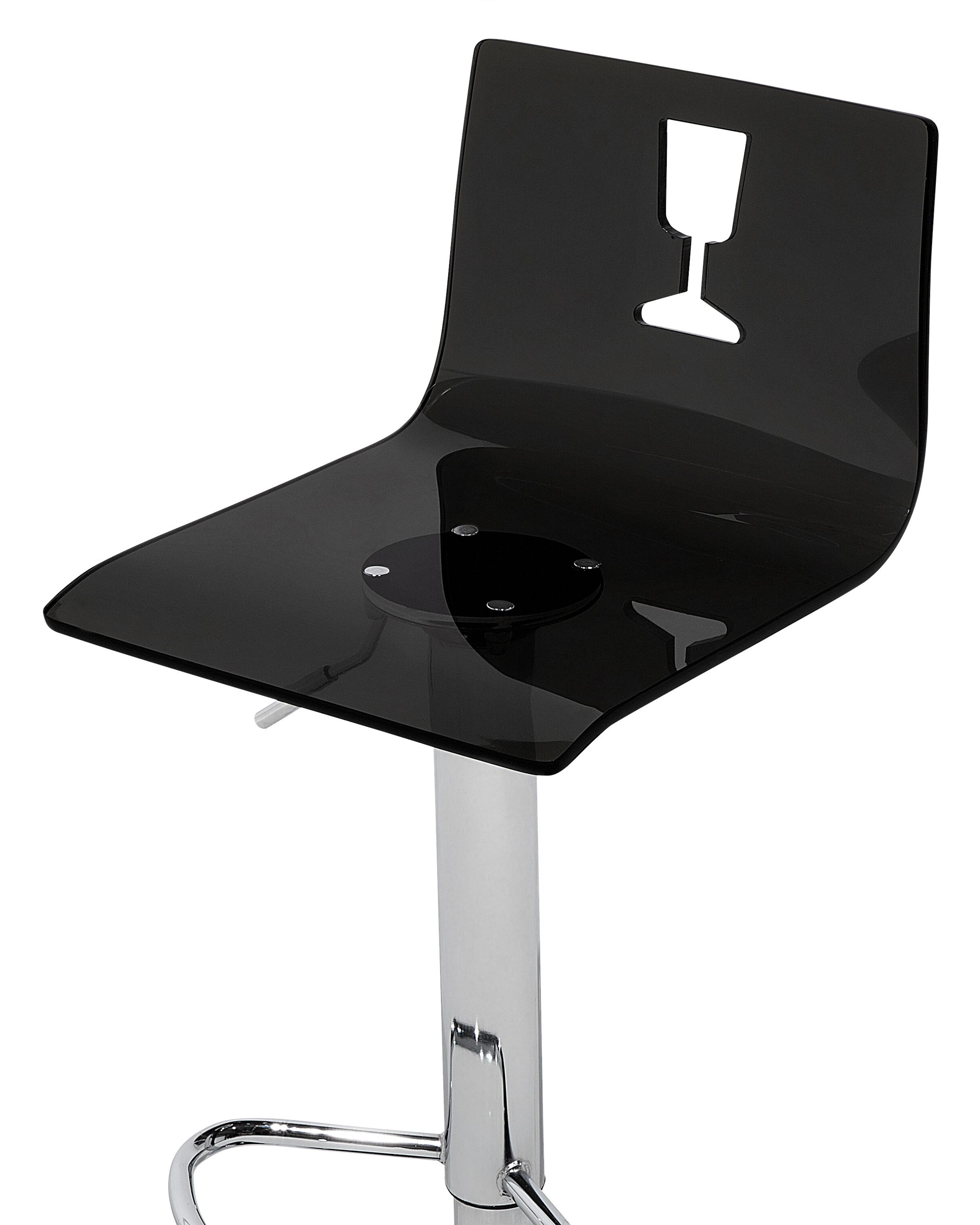 Set van 2 barstoelen BUSAN draaibaar Zwart