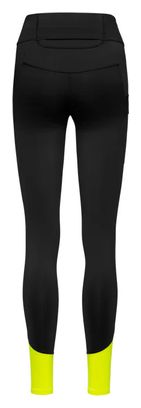Collant Long Running Femme Gore Wear Concurve Thermo Noir/Jaune