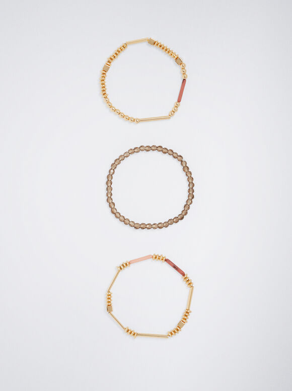 Conjunto de pulseiras elásticas - Multicor