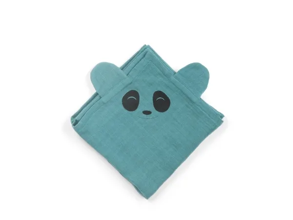 Nuuroo nuuroo - 2 økologiske muslin-bleer PANDA Lead 70 x 70 cm