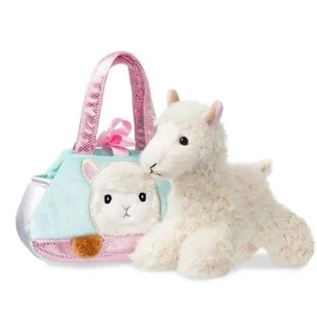 Aurora Plüsch Tasche mit Alpaka Peek-a-Boo