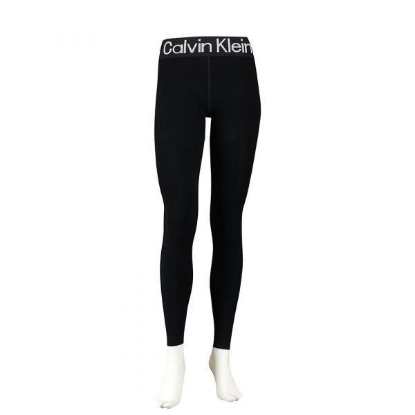 Calvin Klein Logo Leggings Preto XL Mulher
