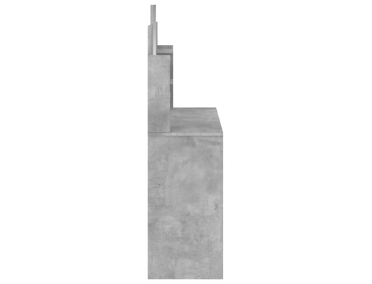 VIDAXL - Coiffeuse avec miroir gris béton 96x39x142 cm