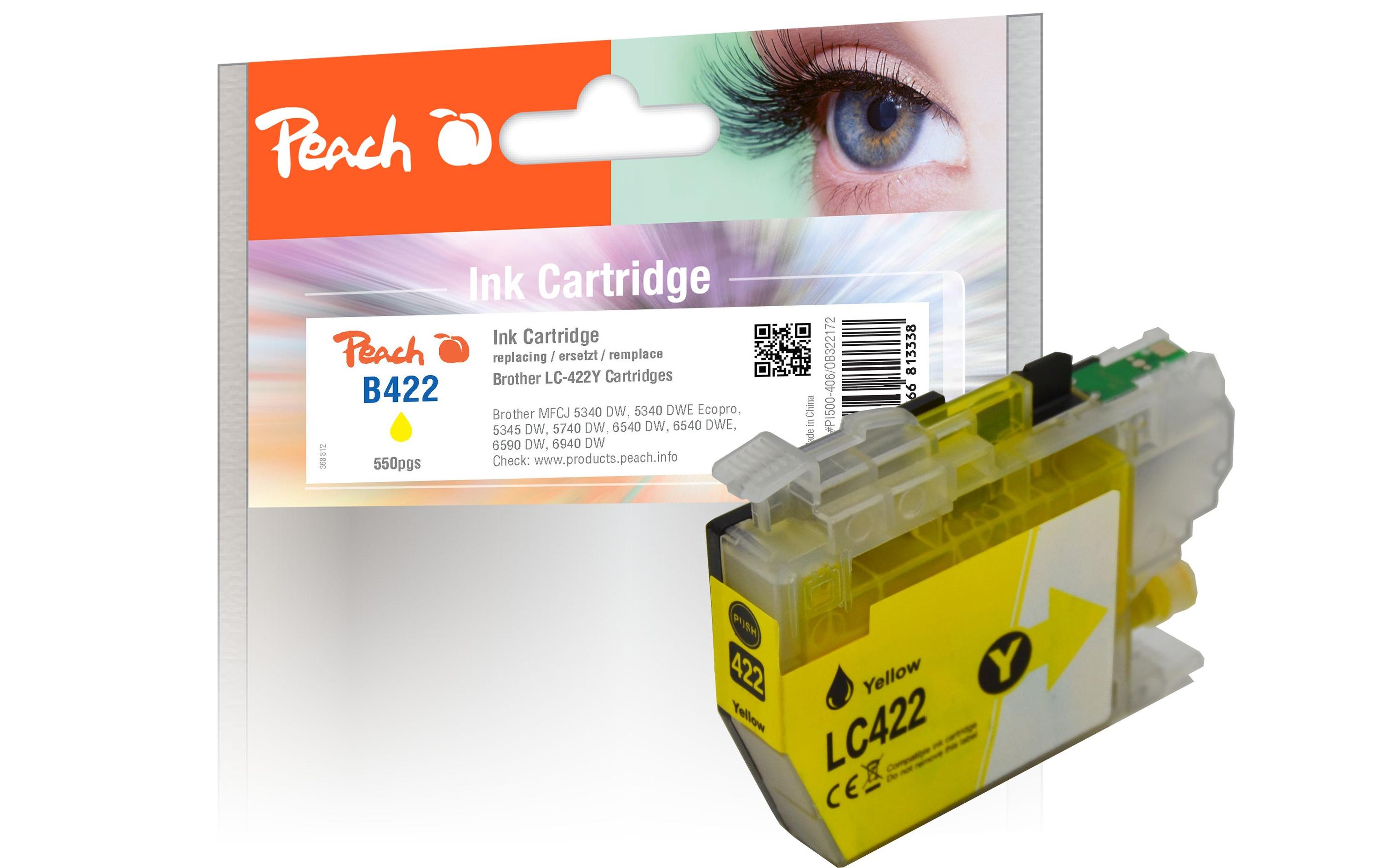 Tinte Brother LC-422Y YellowDruckerpatrone, Gelb
