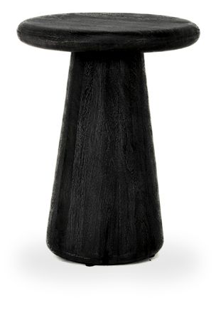 Bijzettafel Zwart Asti ⌀40  x H55 cm