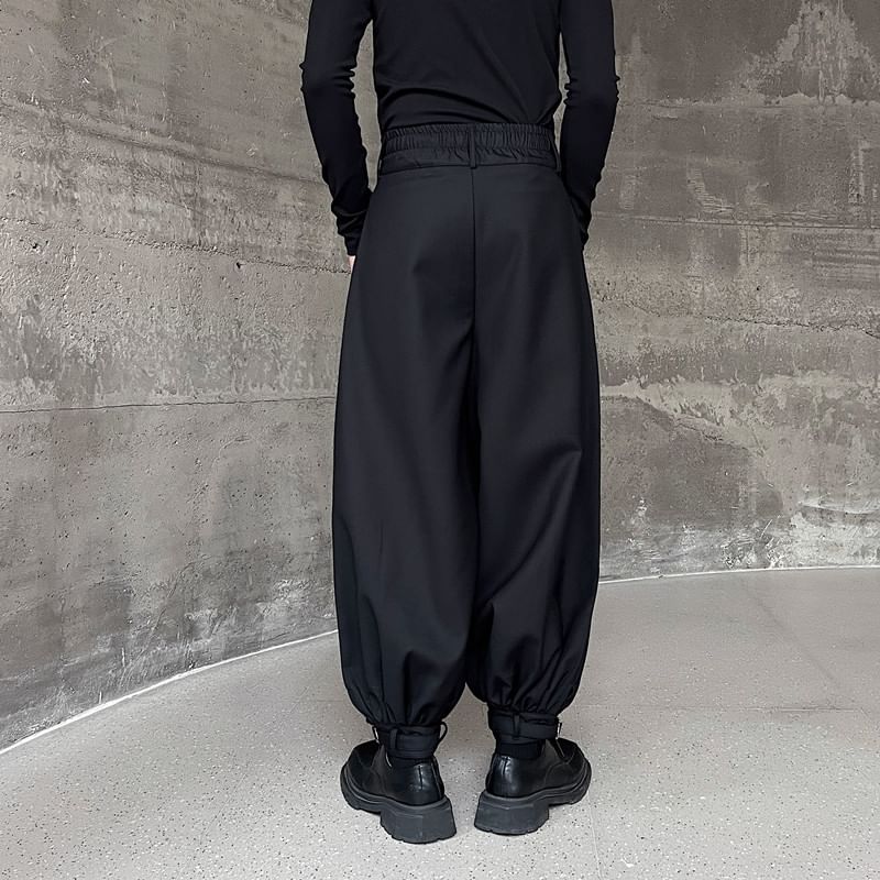 Freehop - Hoge taille effen cropped harembroek