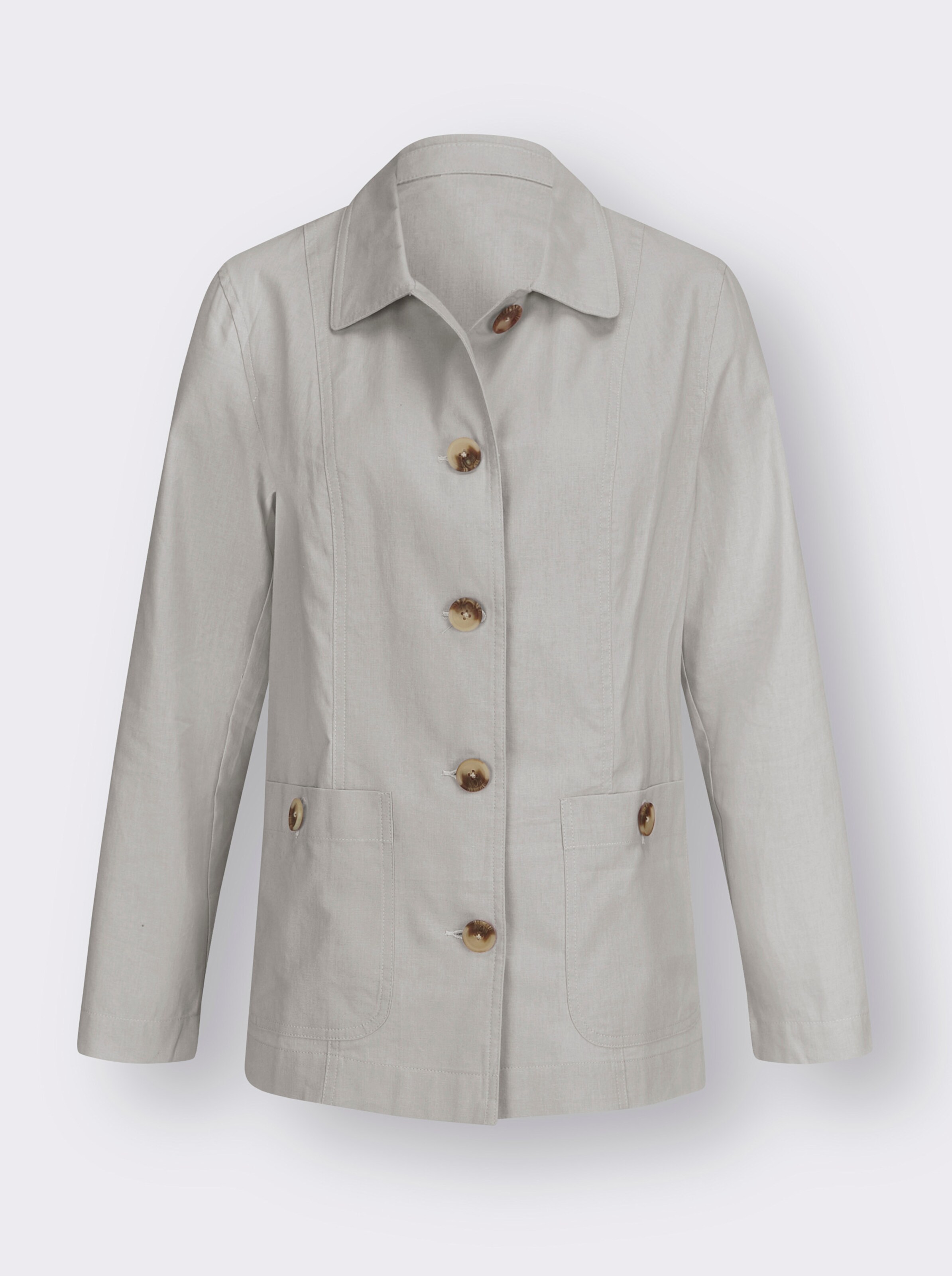 Jacke aus Baumwolle und Leinen