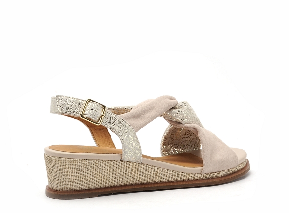 Fugitive nu pieds talons femme iser beige