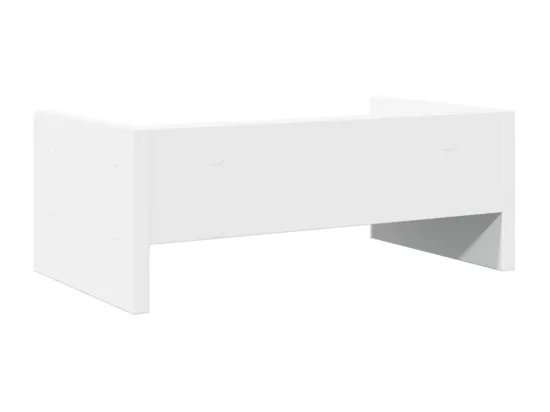 Support de moniteur blanc 42x24x16 cm bois d'ingénierie