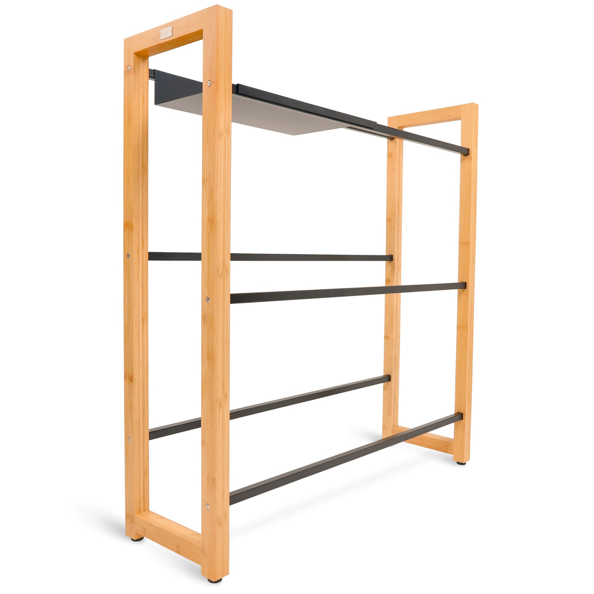 deluxe4home Regal für 6 Getränkekisten 106 x 112 cm braun/schwarz
