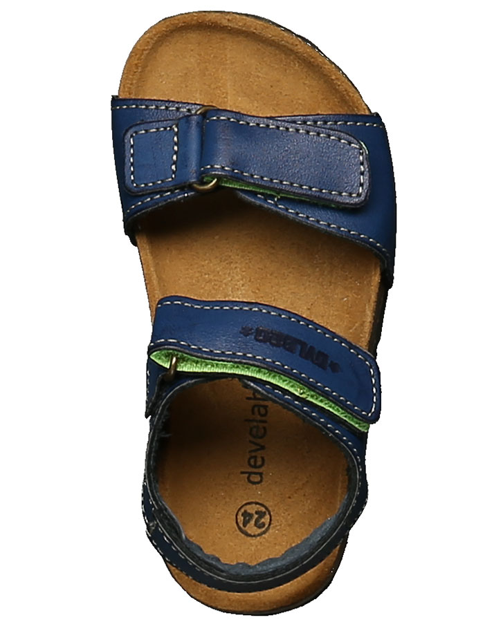 Leder-Sandalen FREJA in navy