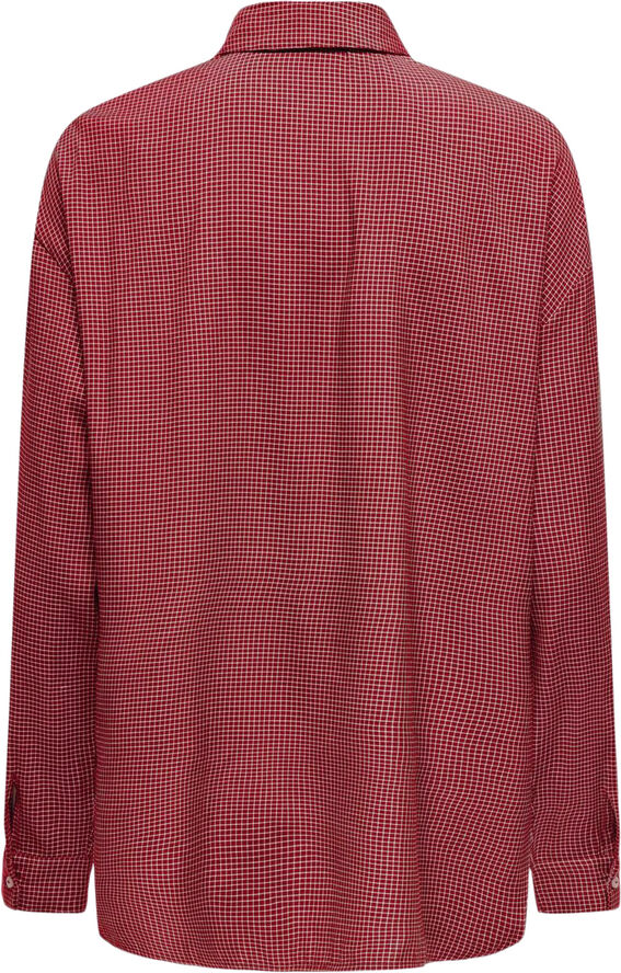 ONLY ONLMAGGIE L/S CHECK SHIRT WVN Racing red/white