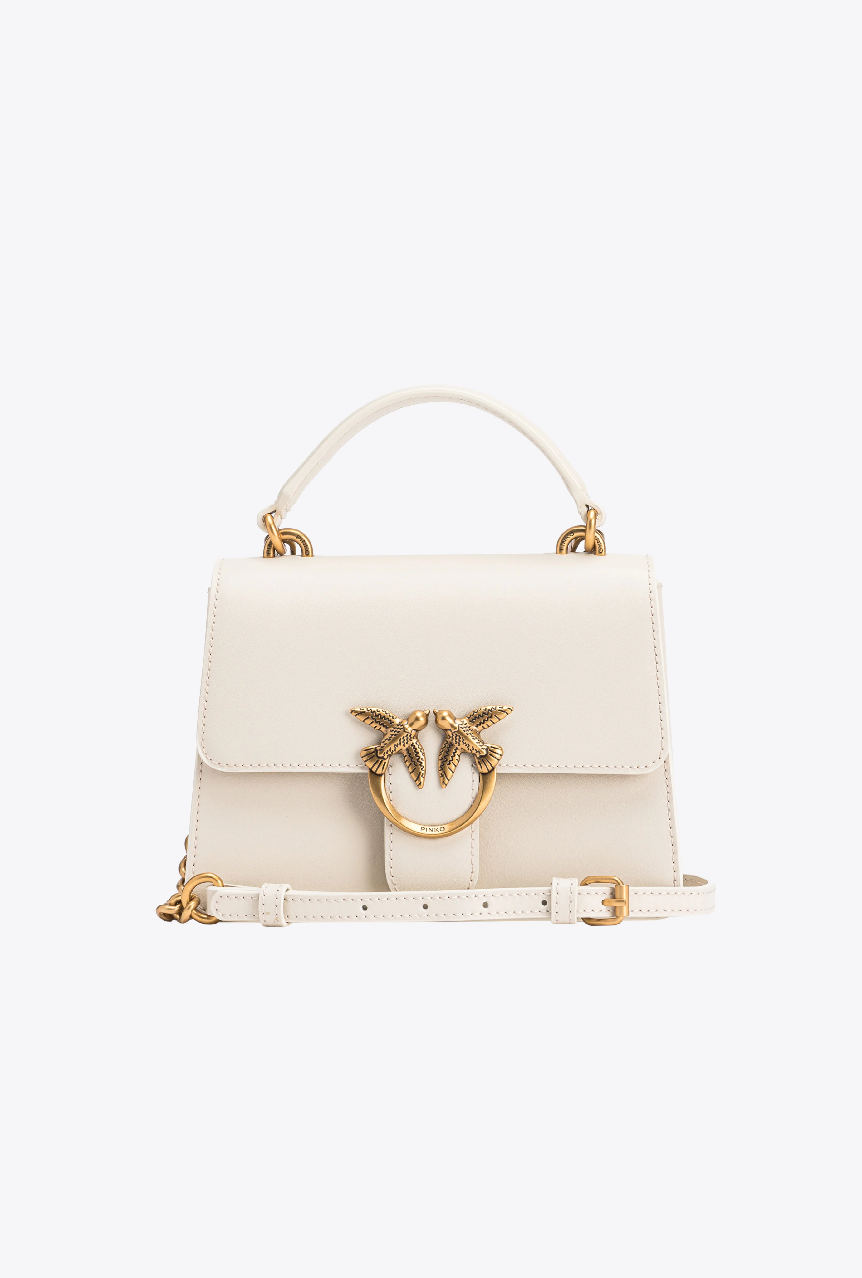 Mini love bag one light simply à anse supérieure | Blanc