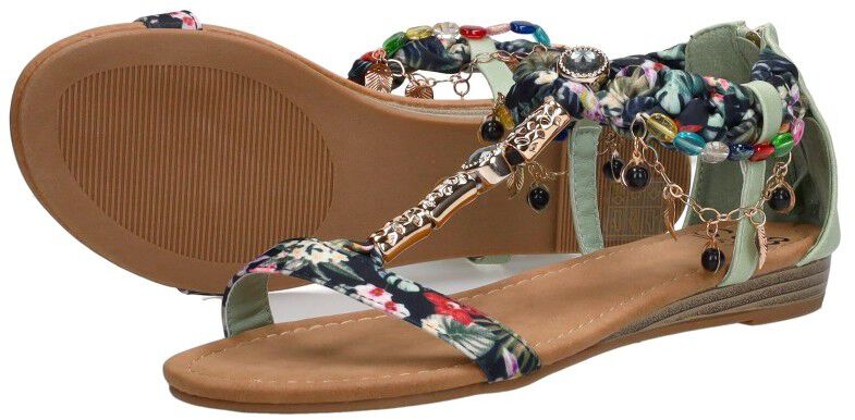 Sub55 Sandalen Plat groen