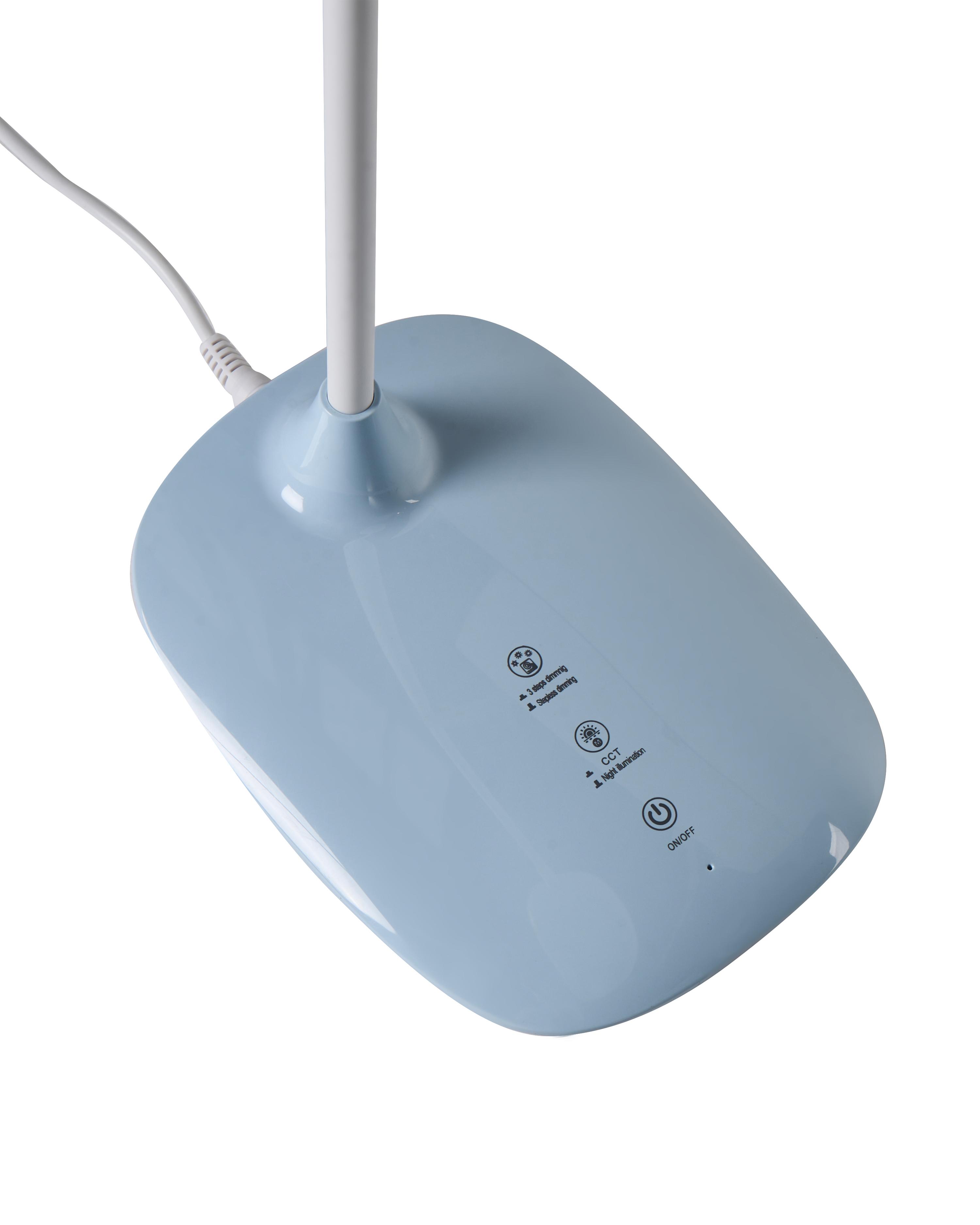 LED bureaulamp HYDRA met dimmer Lichtblauw