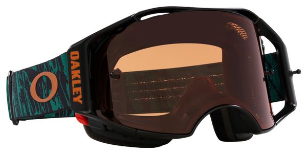 Masque Oakley Airbrake MTB Viridian Striped/Verres Prizm MX Bronze/Ref : OO7107-23
