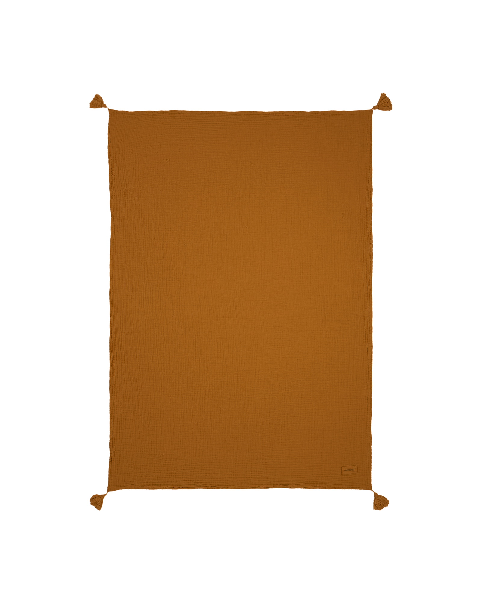 Couverture wabi-sabi en double gaze de coton lavé | Beige
