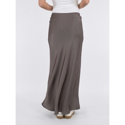 Neo Noir Vicky Heavy Sateen Nederdel, Warm Grey, 38