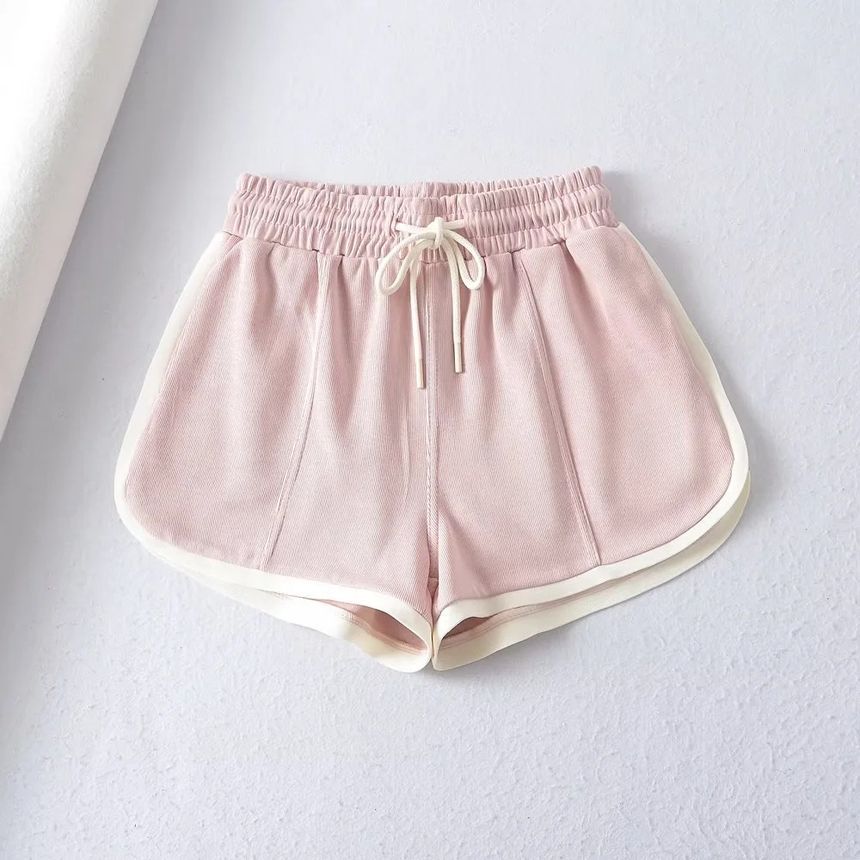Florentine - Sweatshorts met trekkoord in de taille en split