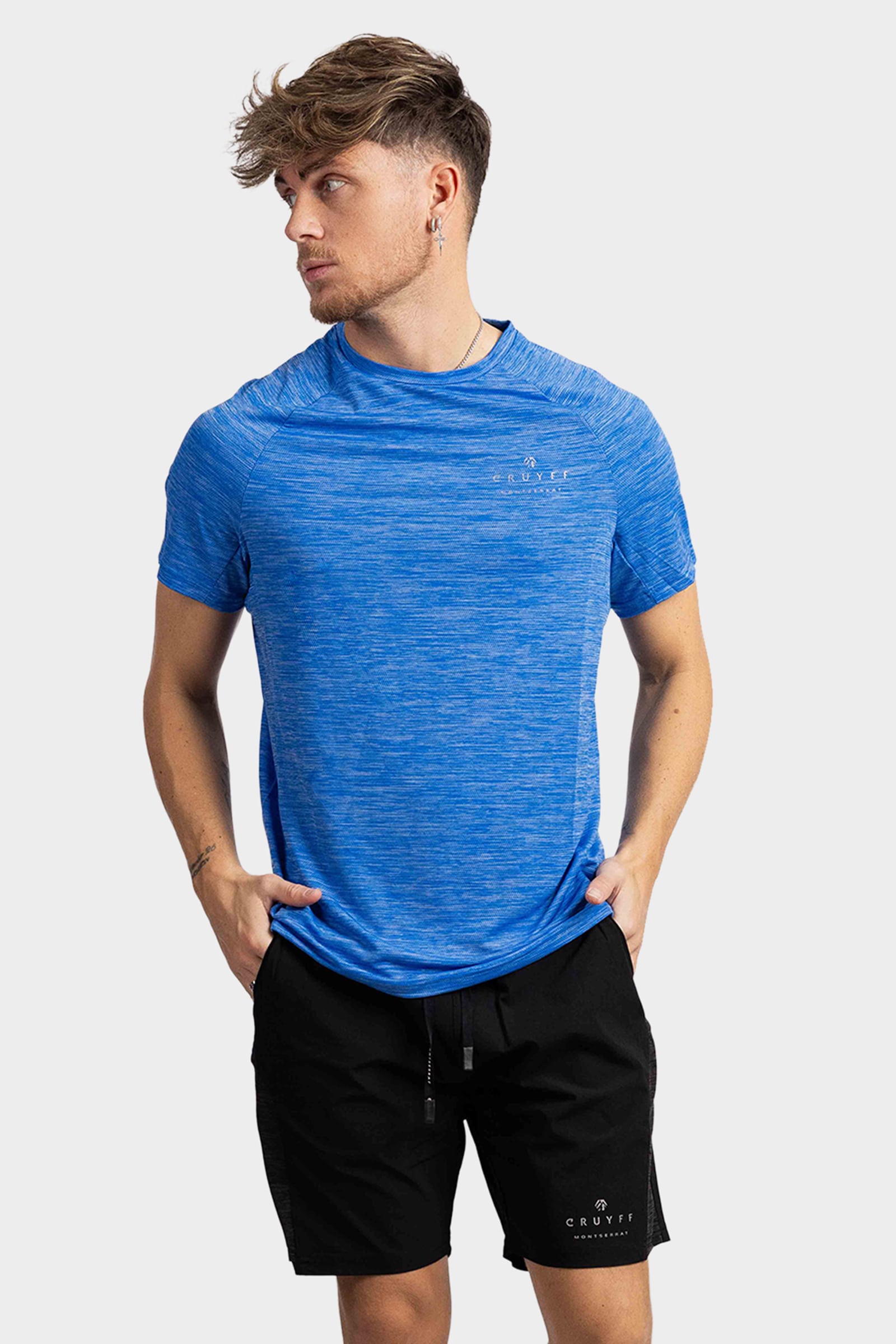 Cruyff Montserrat Neve Space T-Shirt Heren Blauw
