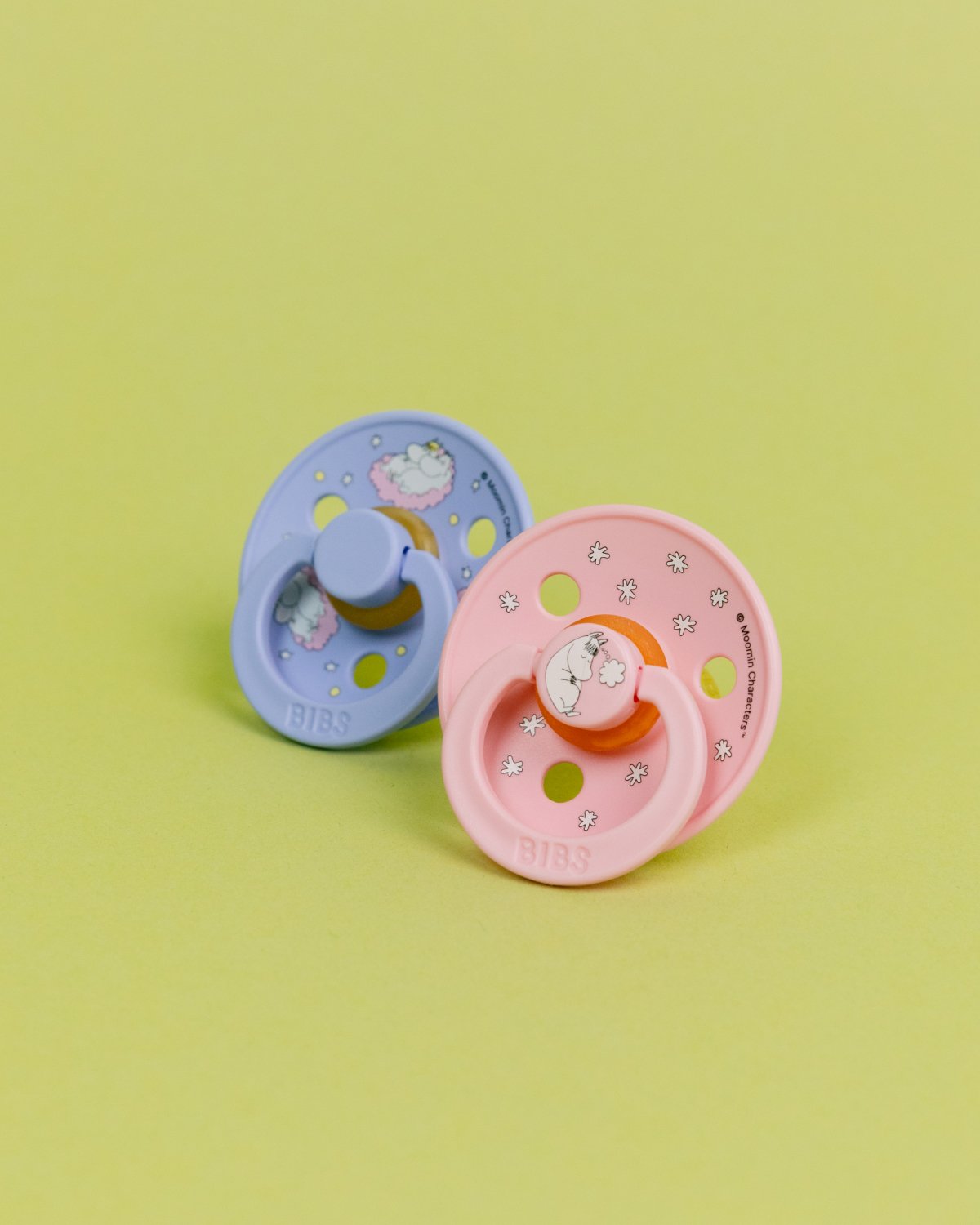 BIBS x Moomin Smokk 2pk – Rund, Naturgummi