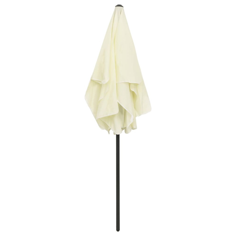 Parasol de plage jaune 180 x 120 cm sable