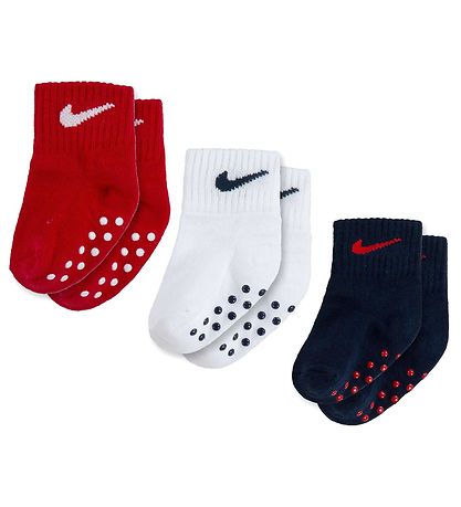 Nike Socken - 3er-Pack - Universitätsrot/Navy/Weiß
