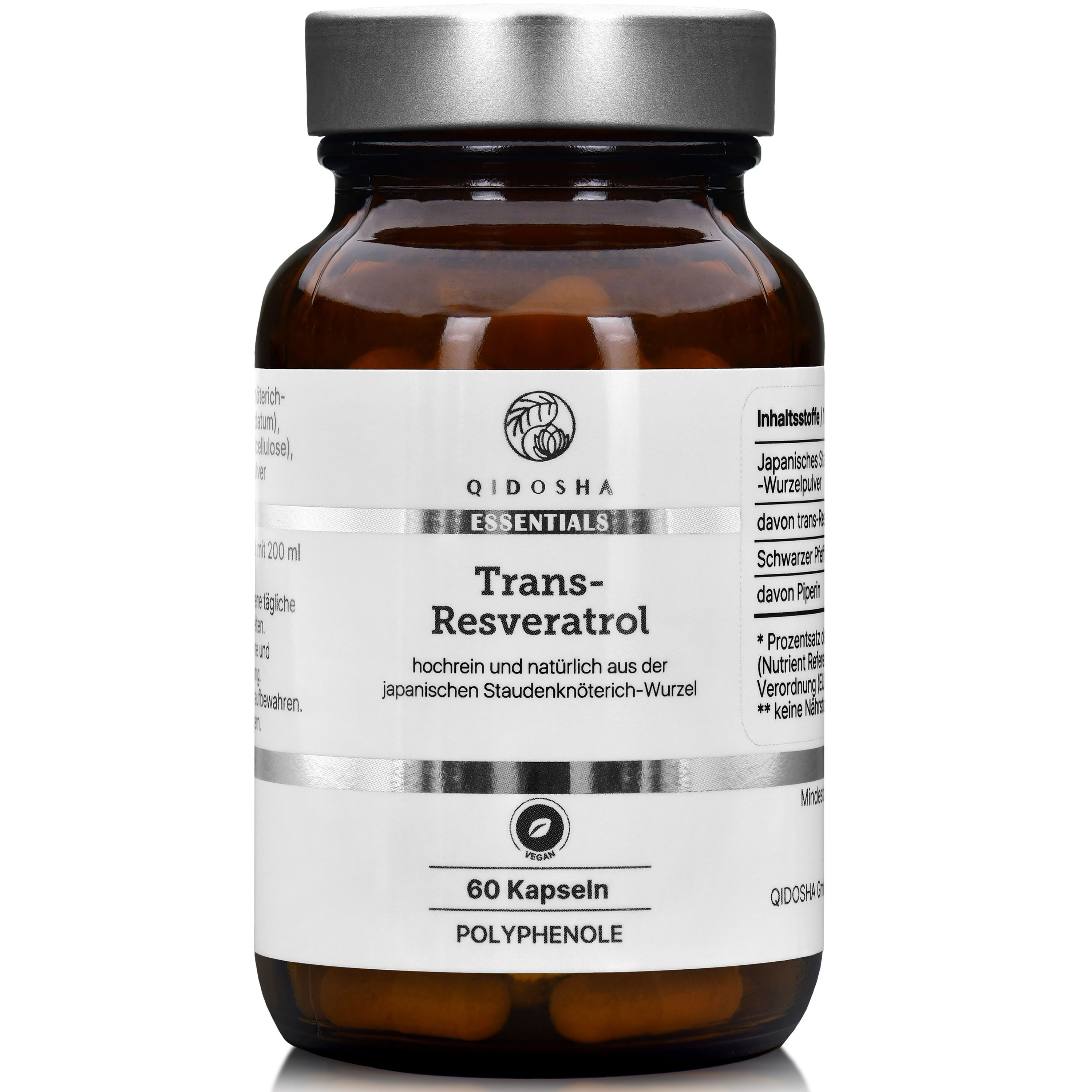 QIDOSHA Trans-Resveratrol mit Piperin
